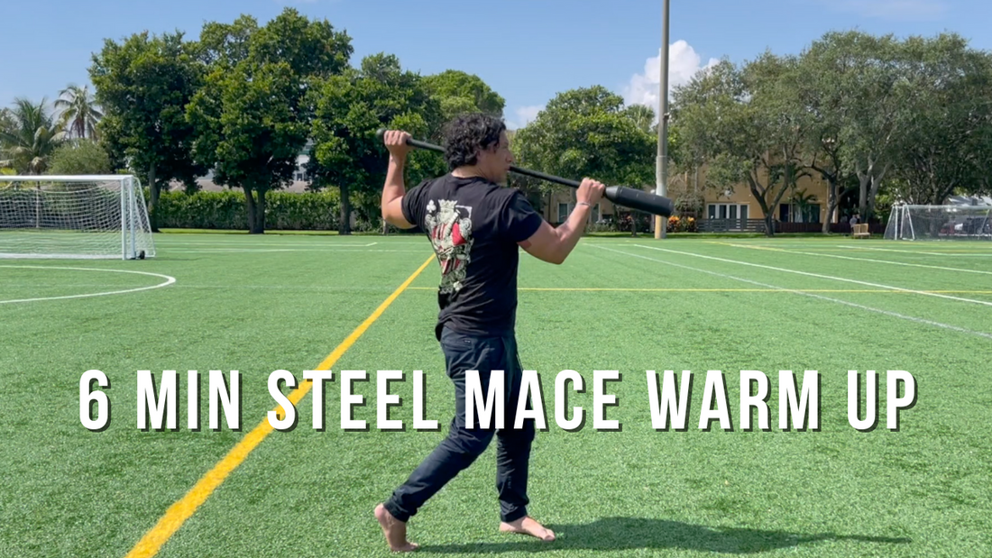 Thumbnail of person swinging a steel mace 